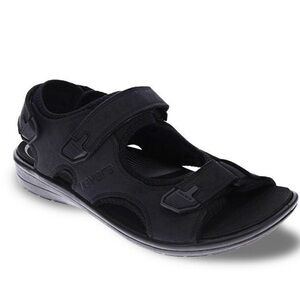 REVERE MONTANA 2 MEN SANDALS IN OILED BLACK Size 12 Gorpcore summer sandal